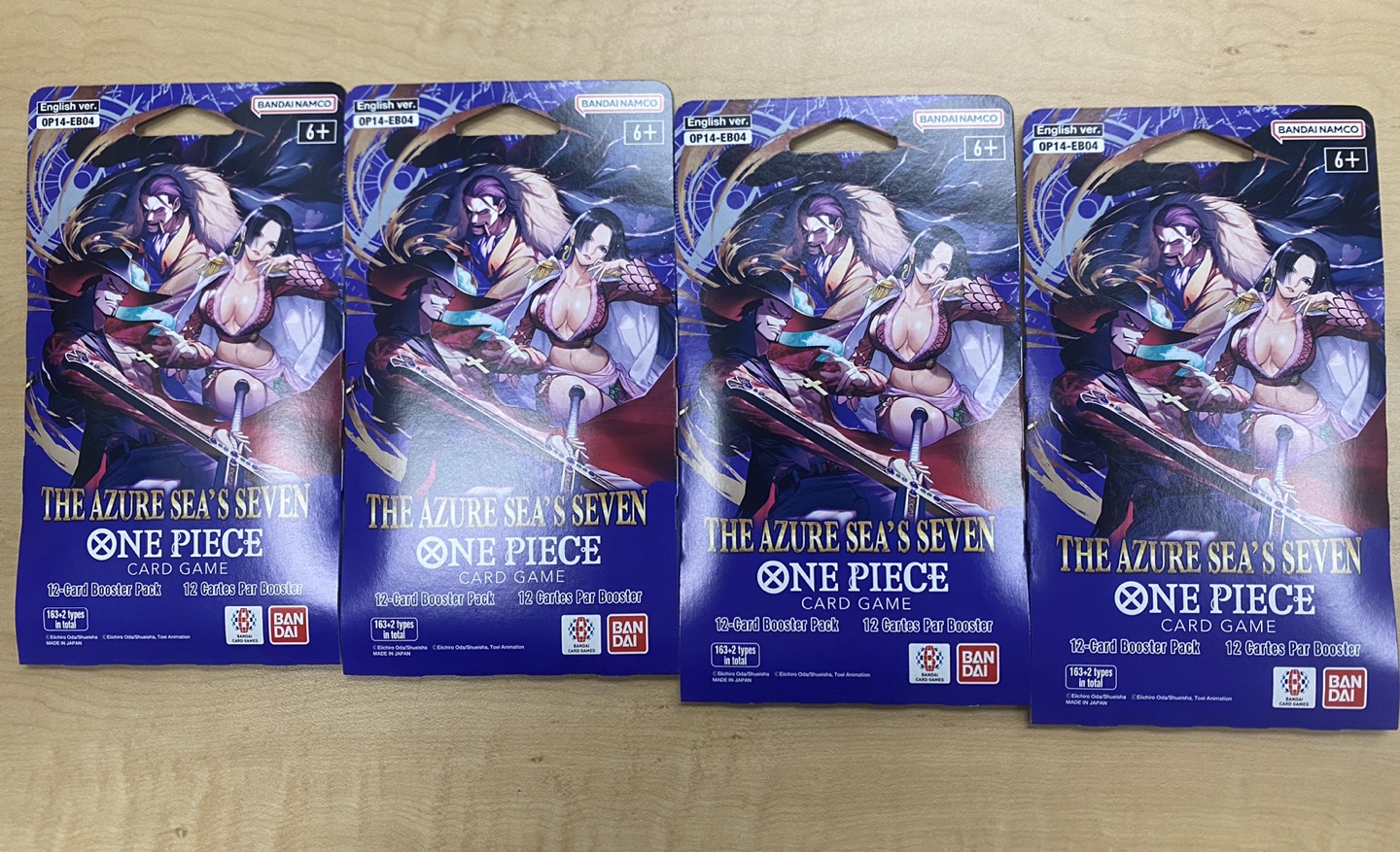 One Piece Card Game: The Azure Sea's Seven Booster Packs