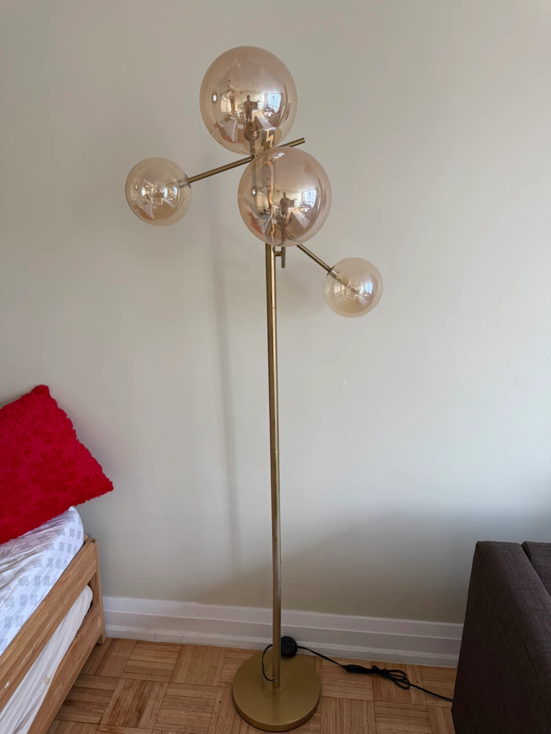 Mid-Century Modern Globe Floor Lamp