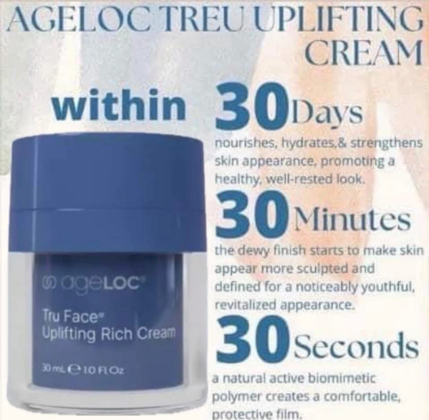 Nu Skin ageLOC Tru Face Uplifting Rich Cream 30ml - photo 2
