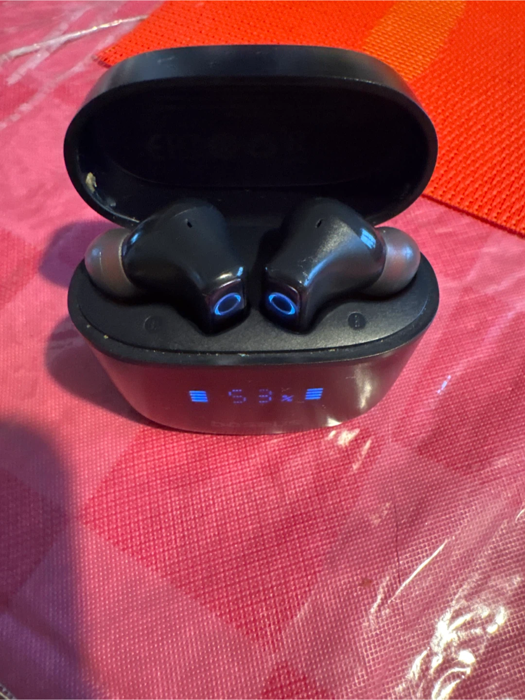 Black Wireless Earbuds with Charging Case Baseus