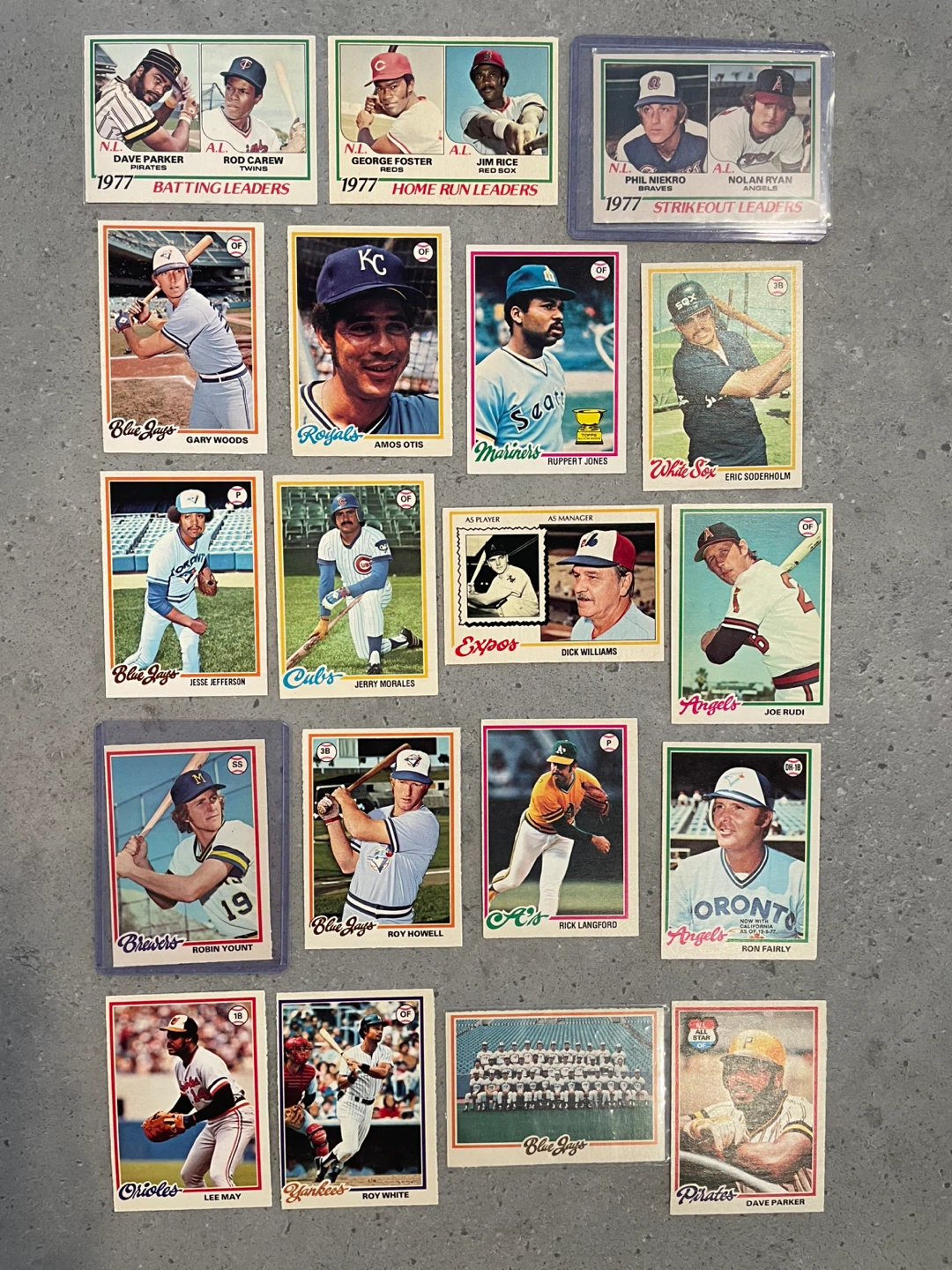 1978 Baseball O-Pee-Chee Cards