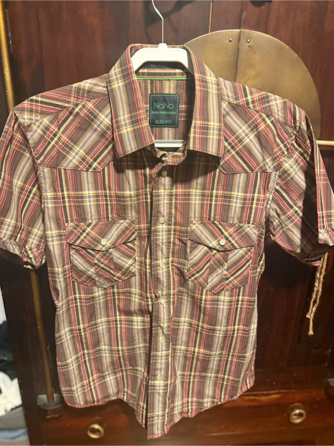 NoNo Maldonado Plaid Short Sleeve Western Shirt - photo 5
