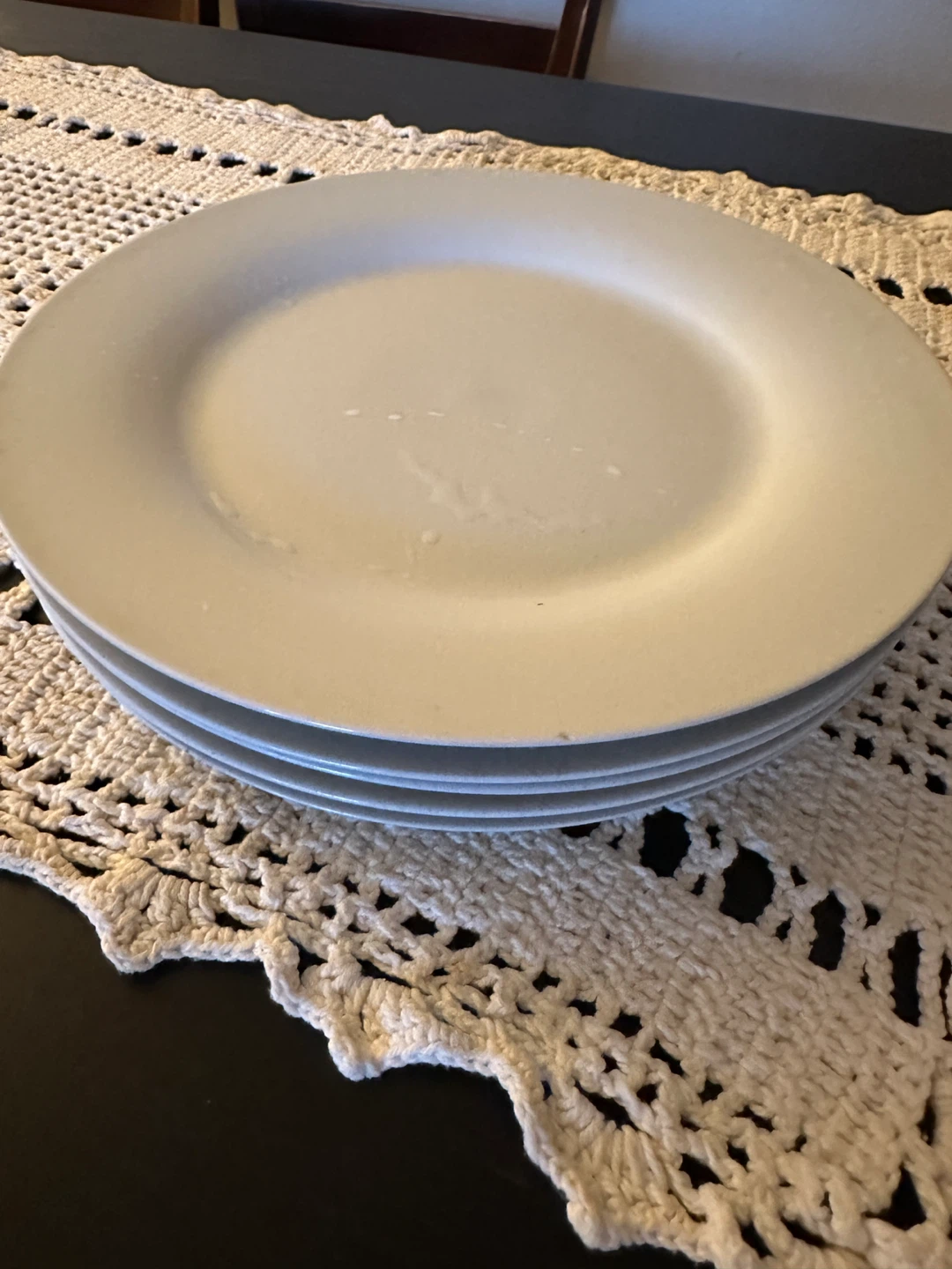 Set of 4,5 White Dinner Plates 🥕 - photo 3