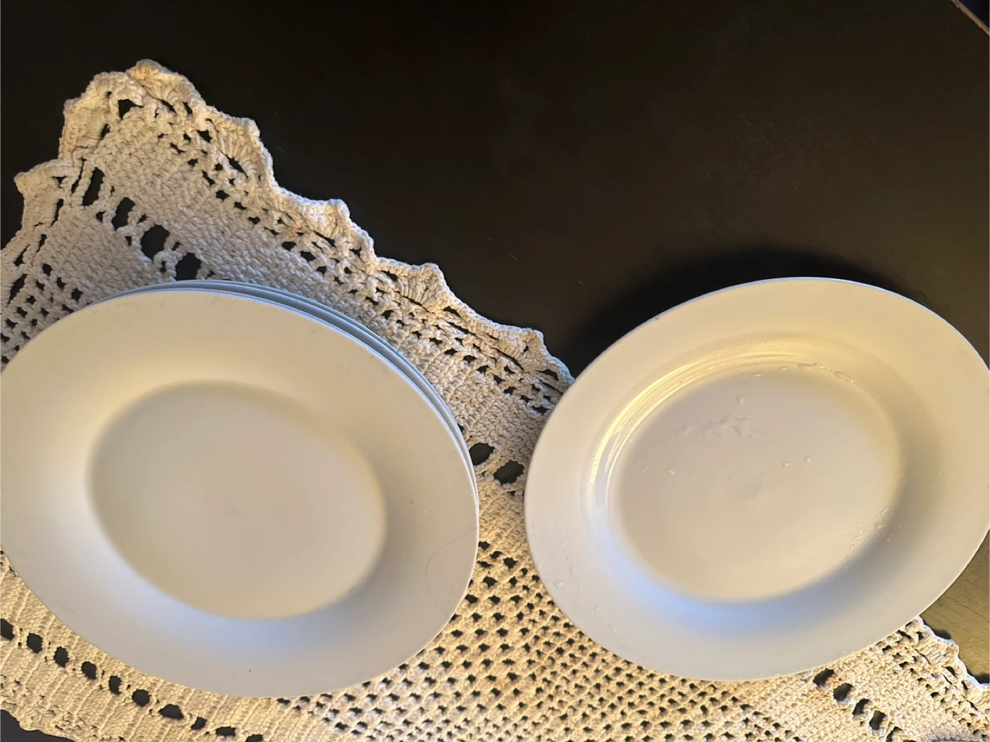 Set of 4,5 White Dinner Plates 🥕 - photo 2