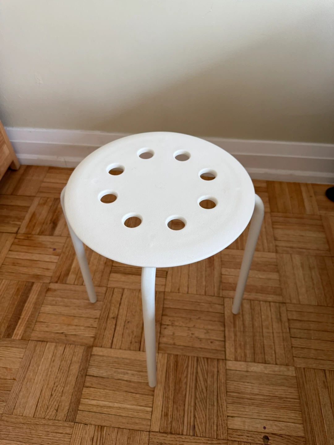 White IKEA stool - photo 2