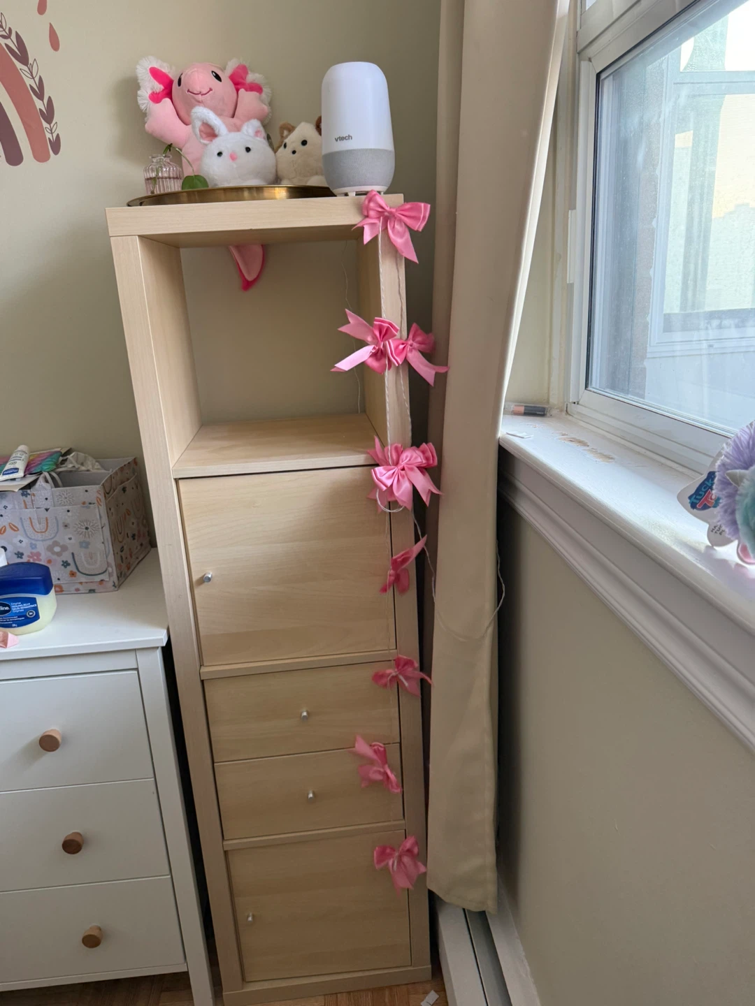 IKEA KALLAX Shelf Unit White Stained Oak Effect