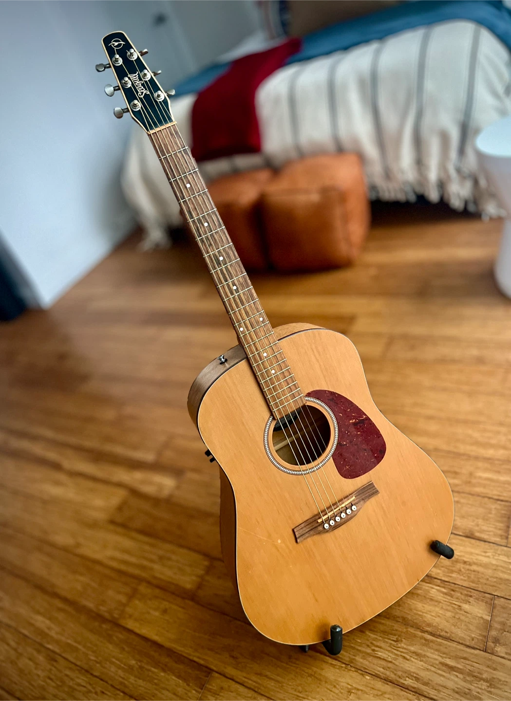 Seagull S6 electro acoustic guitar with many extras