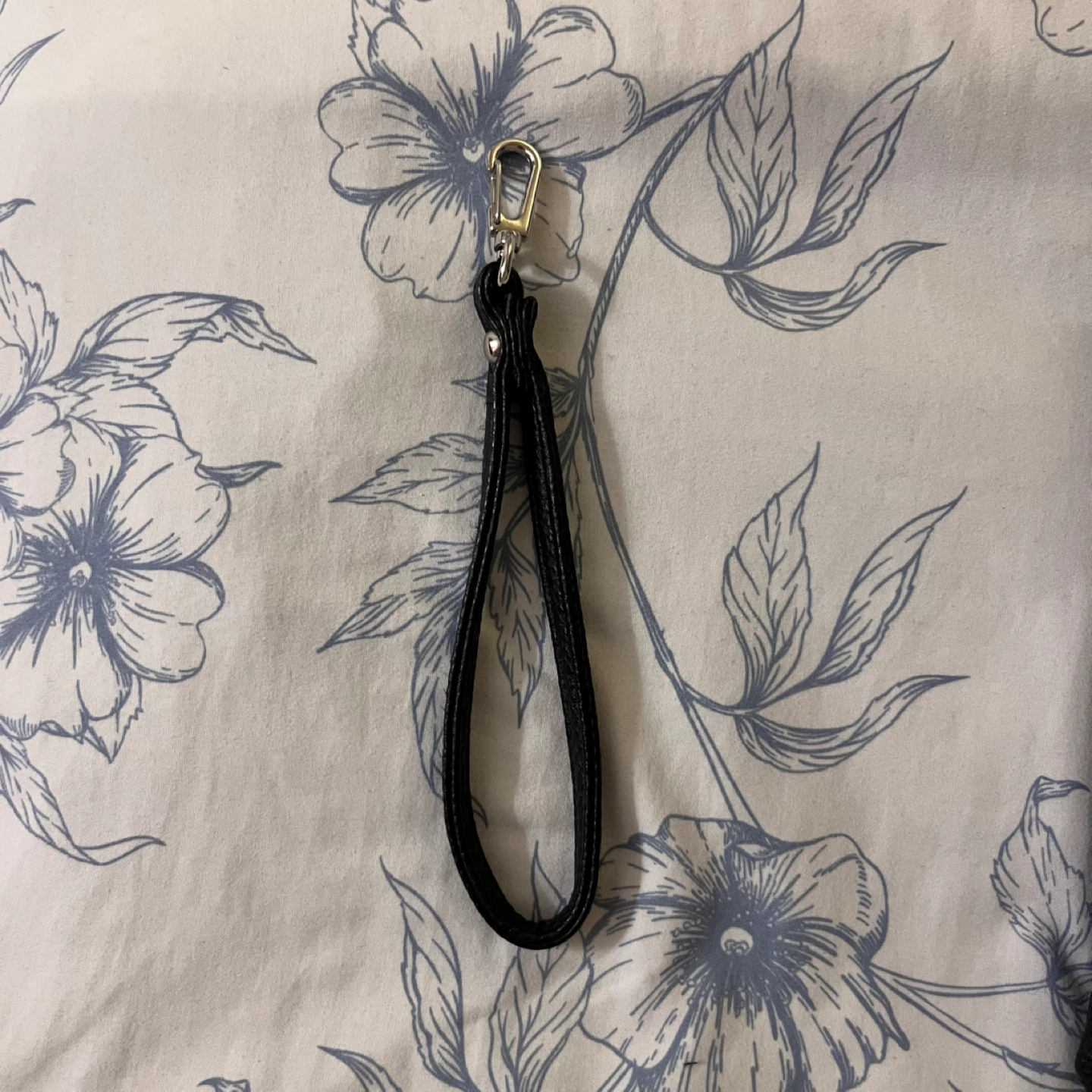 Black Faux Leather Crossbody Purse with Wrist Strap - photo 3