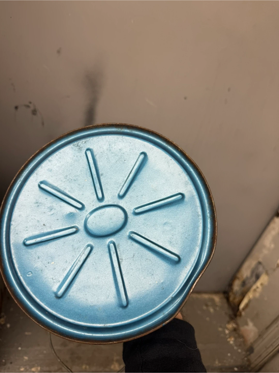 Vintage Blue Metal Lantern - photo 4