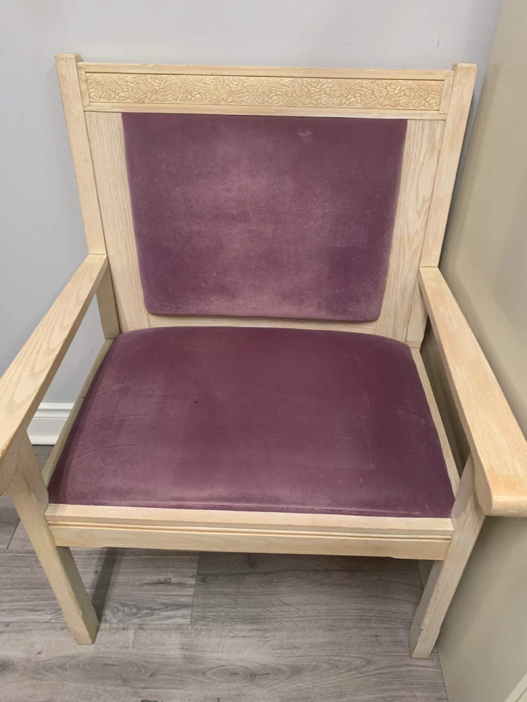 Stacking chairs with black seats and wood accents