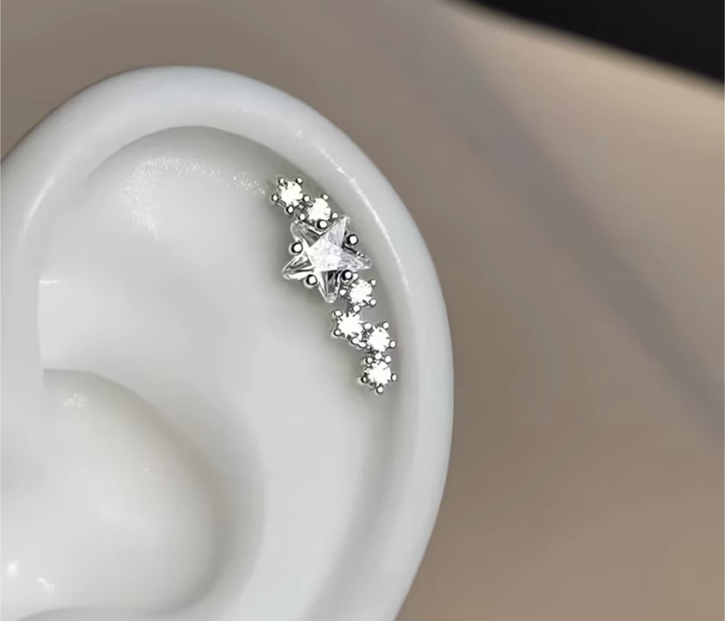 Titanium Steel Star Earring