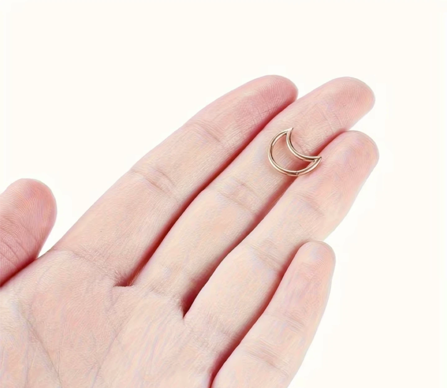 Moon Ring for piercing - 10mm - photo 2