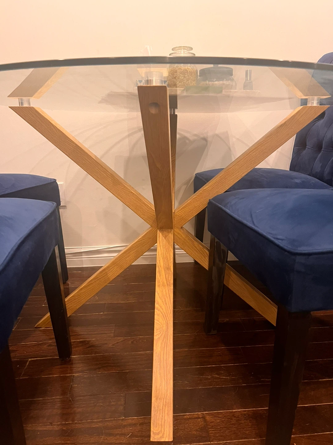 Modern Round Glass Dining Table - photo 2