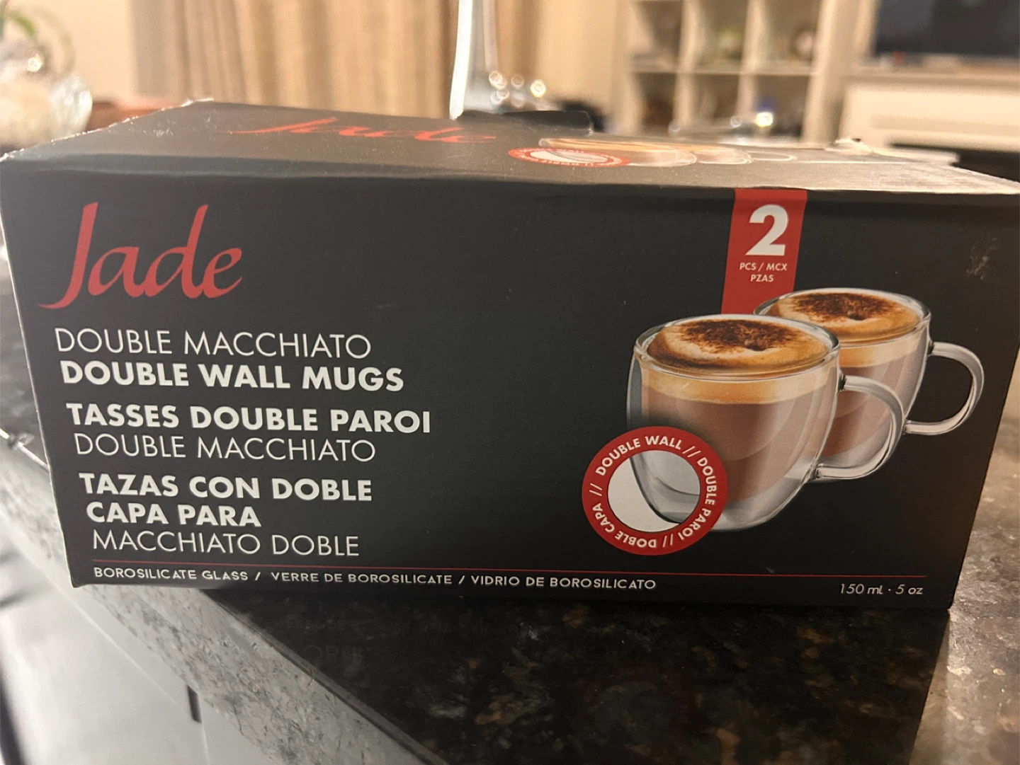 Jade Double Wall Macchiato Mugs - Set of 2 🥕 - photo 2