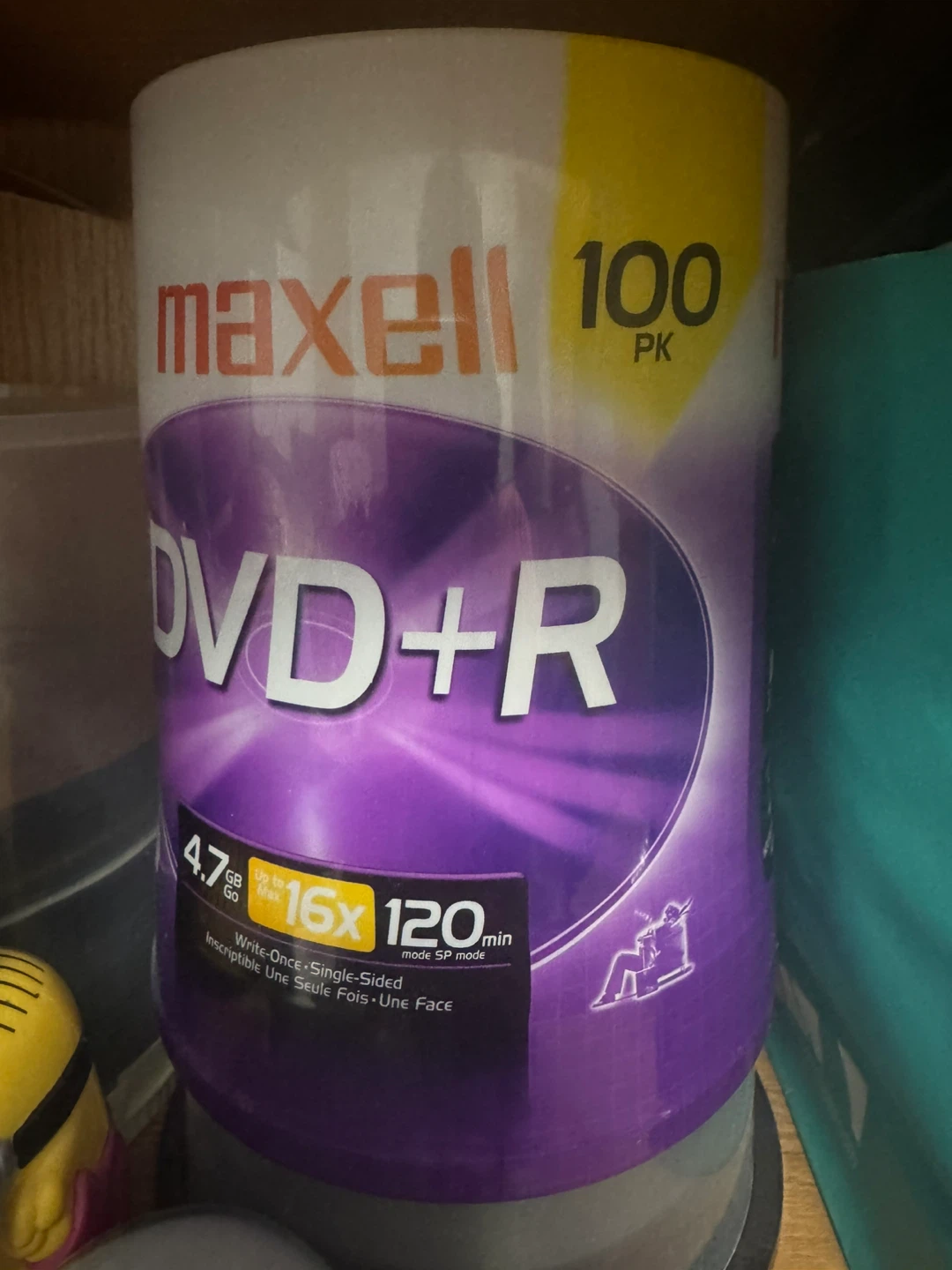 Maxell 100pk DVD+R 4.7GB 16x Write-Once Discs
