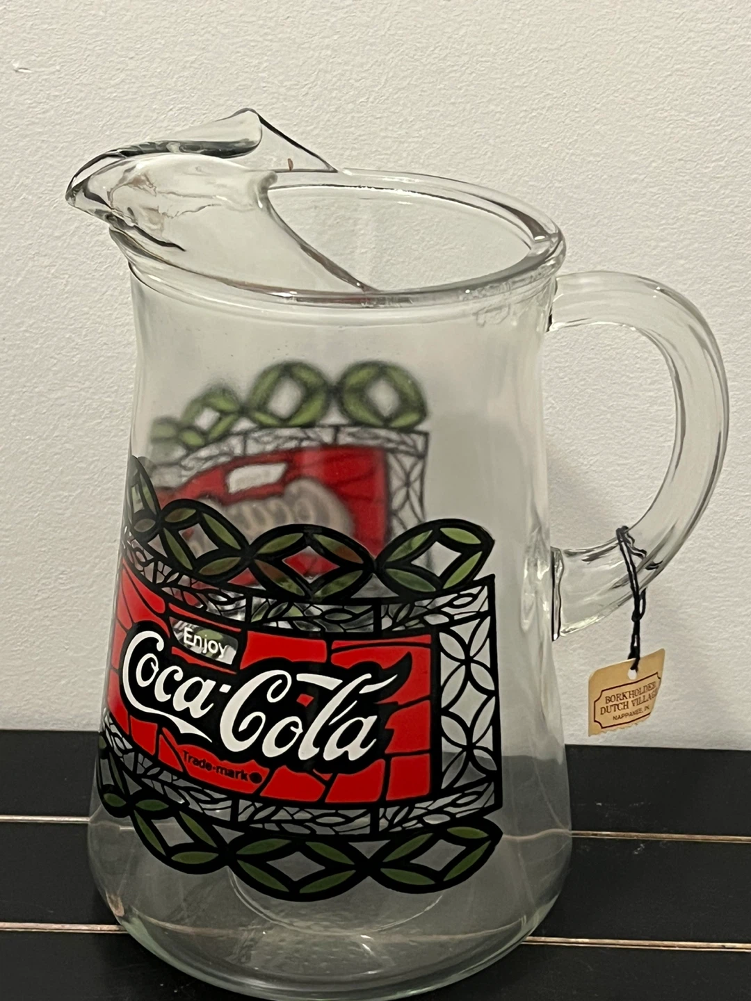 Coca-Cola Glass Pitcher by Borkholder Dutch Village
