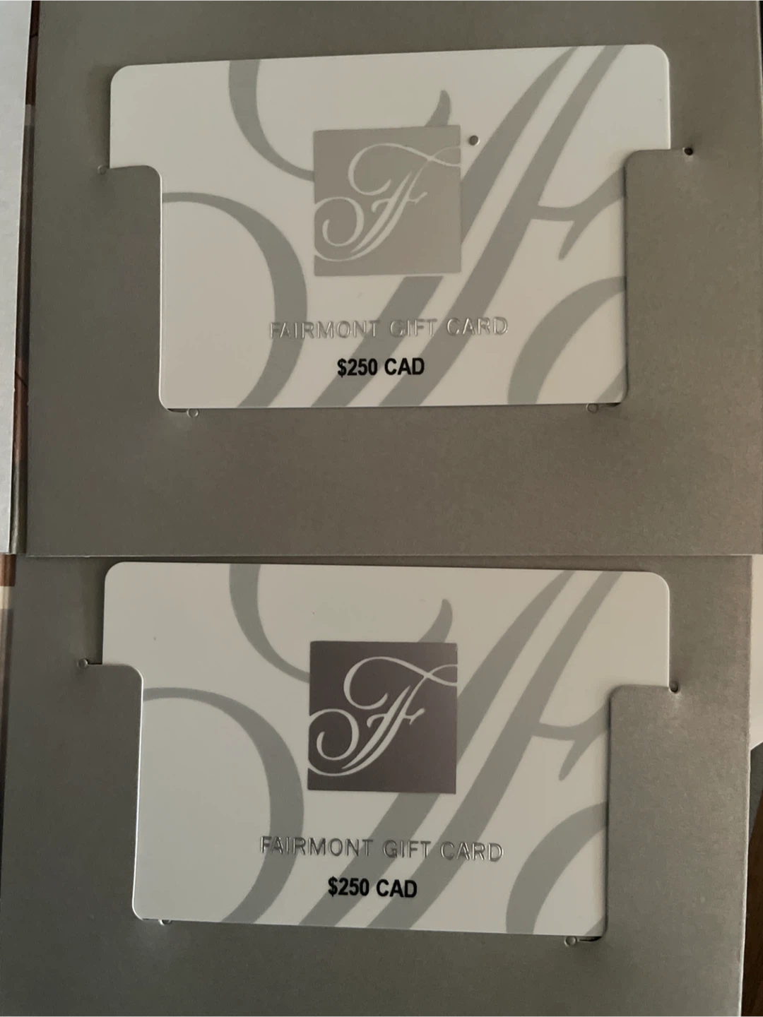 Fairmont Gift Card - $250 CAD x2