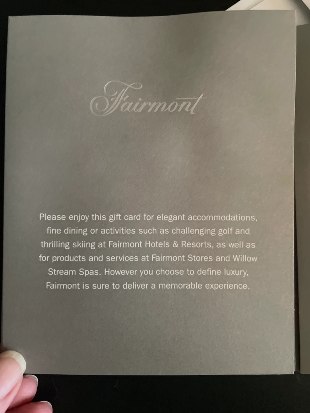 Fairmont Gift Card - $250 CAD x2 - photo 2