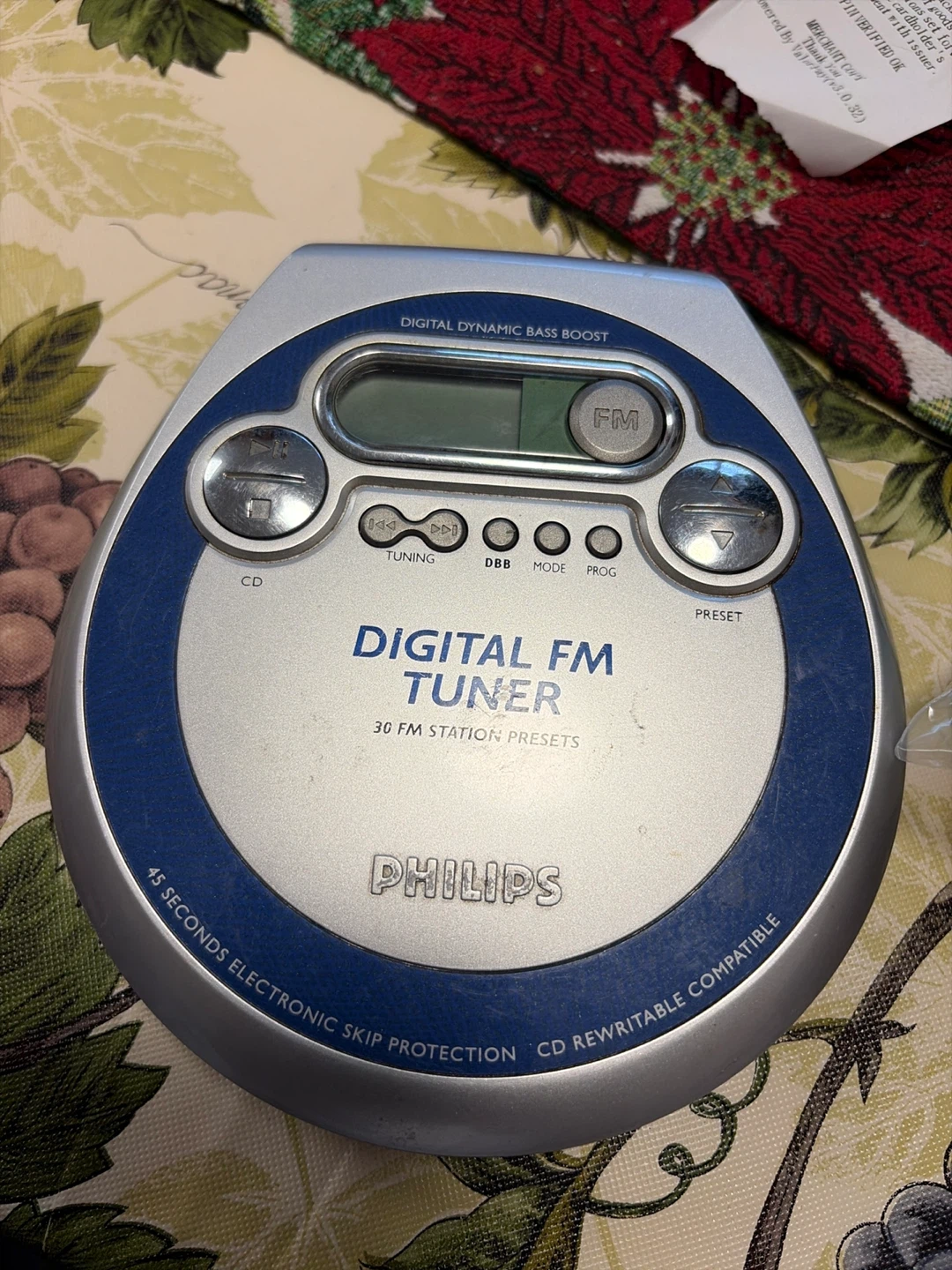 Philips Digital FM Tuner Portable CD Player