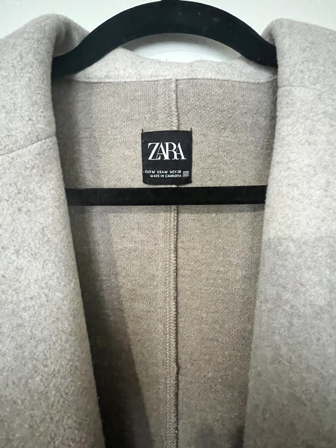 ZARA Long Coat (light Beige) (medium) - photo 2