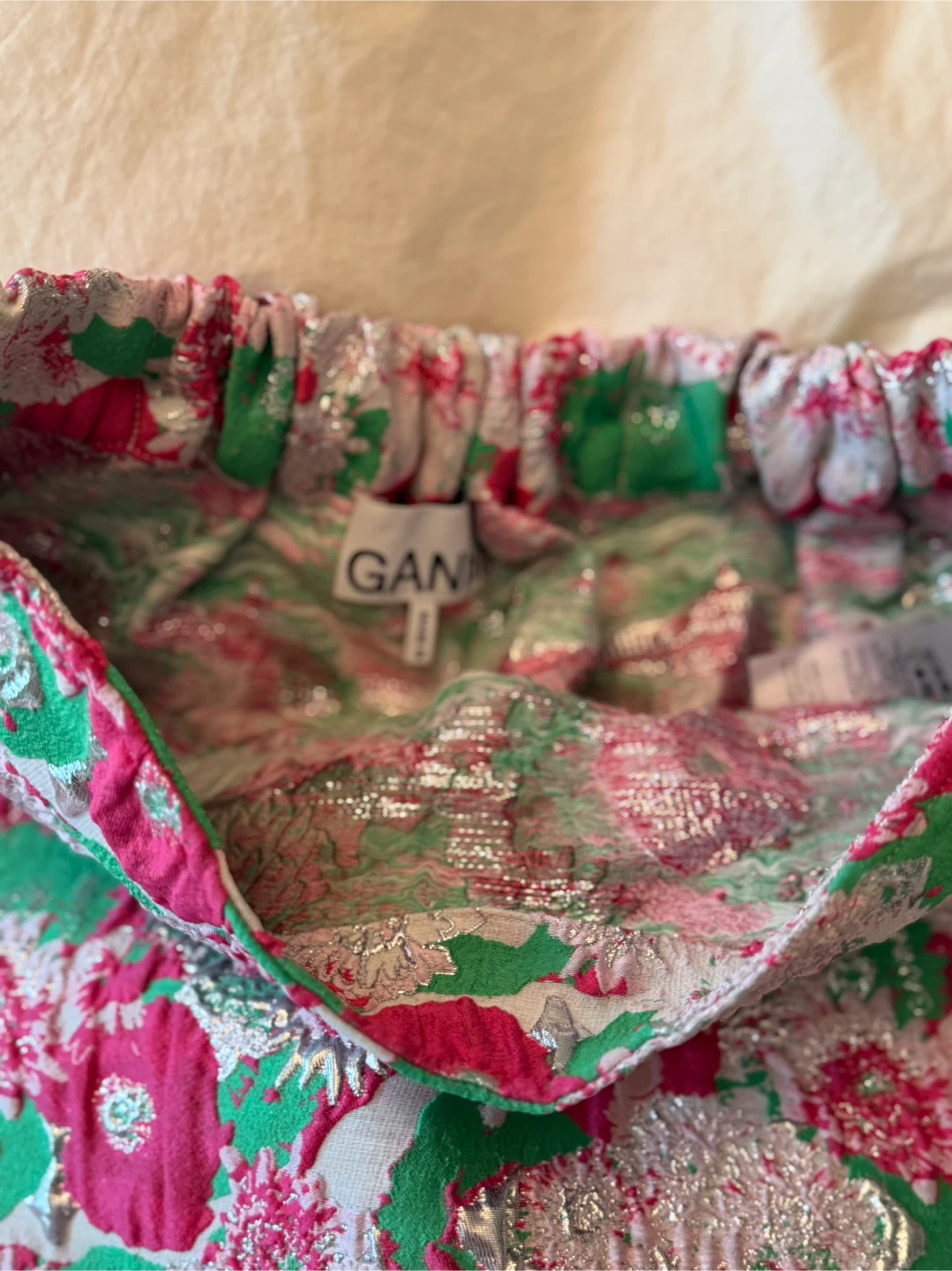 Ganni Floral Brocade Mini Skirt - photo 2