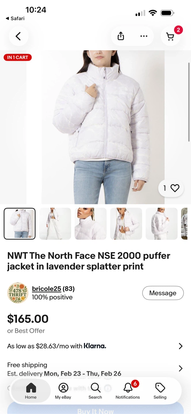 The North Face Puffer Jacket M women size - photo 5