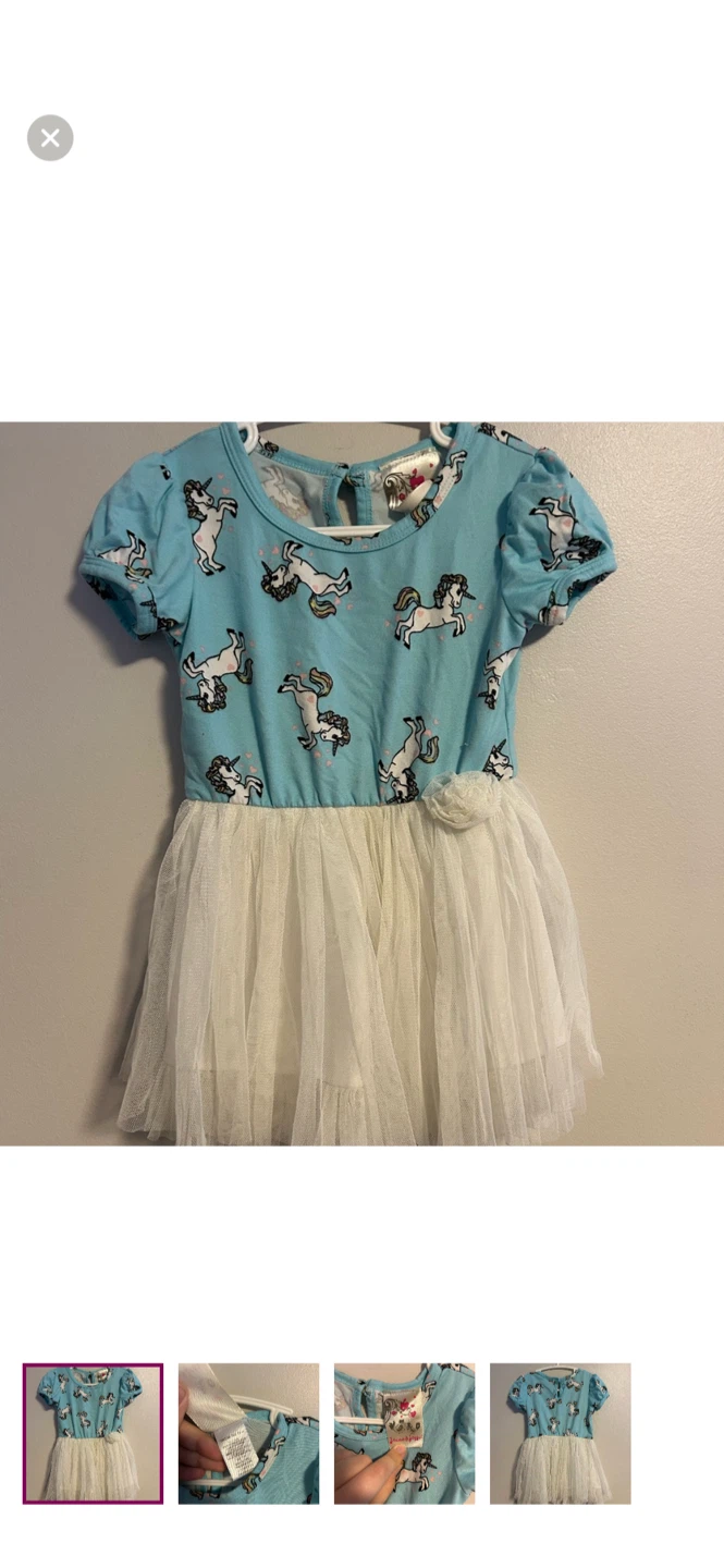 Jenna & Jessie Unicorn Tulle Dress