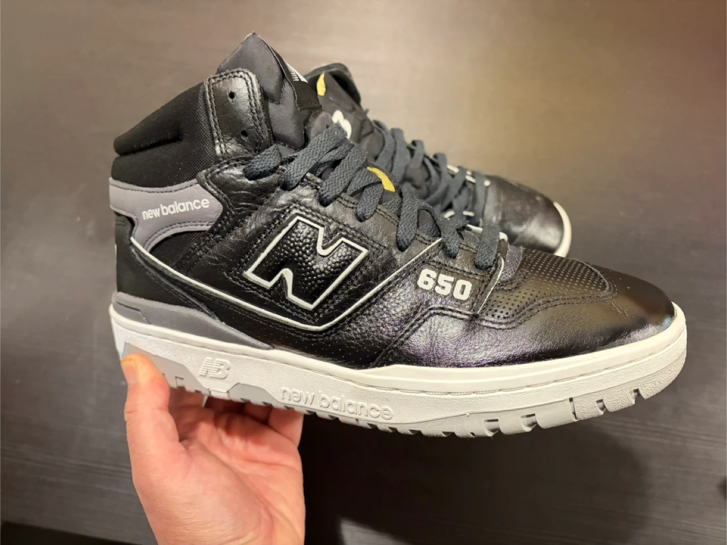 New Balance 650 High Top Sneakers - Black/White