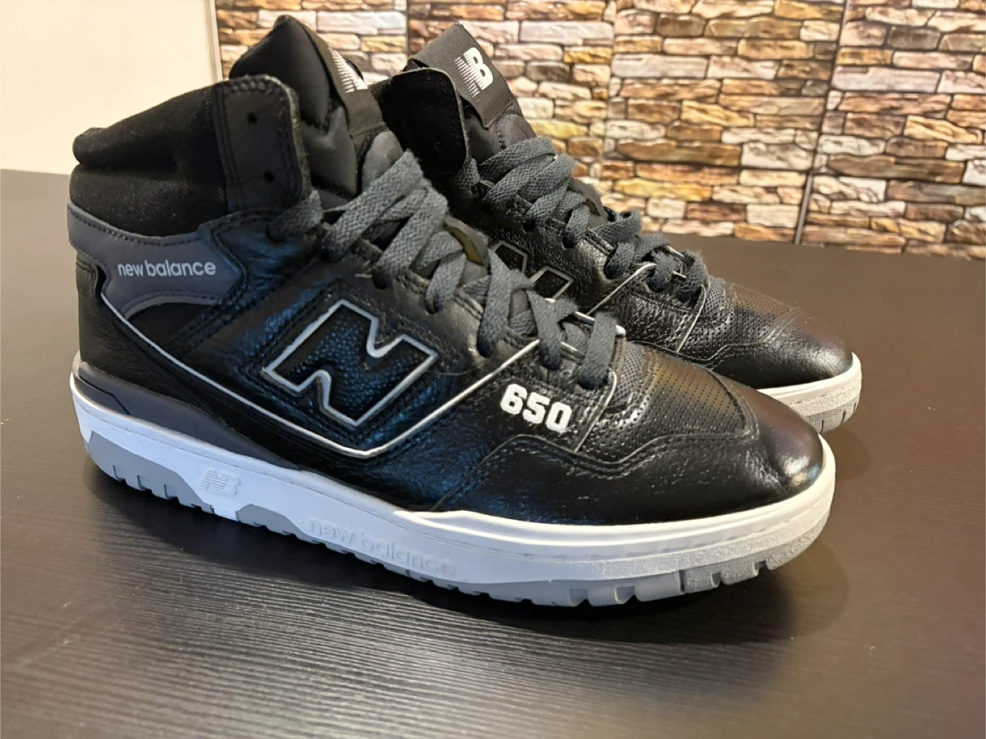 New Balance 650 High Top Sneakers - Black/White - photo 2