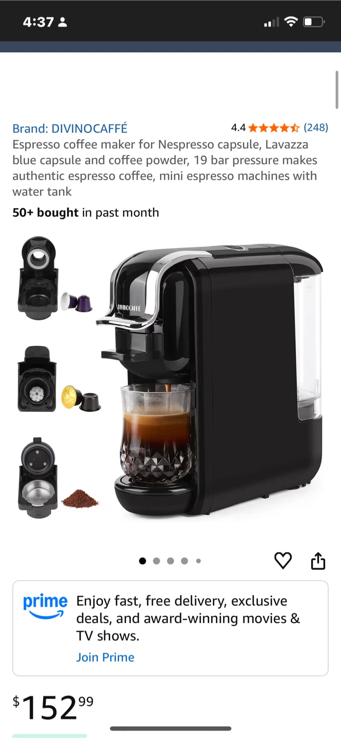 DIVINOCAFFÈ 3 IN 1 Espresso Coffee Maker