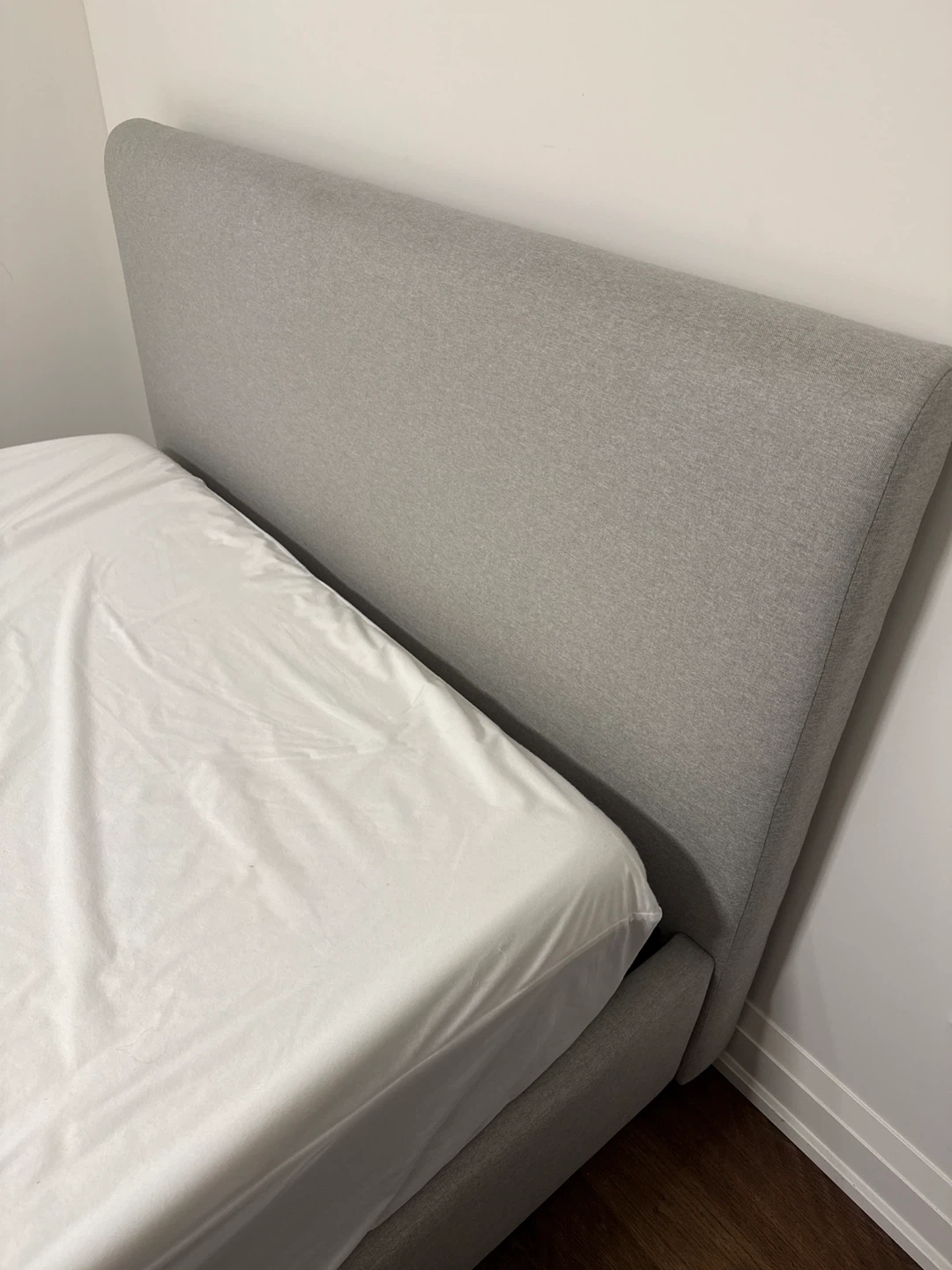 Upholstered Double Bed Frame with Storage Drawer and Mattress - photo 4