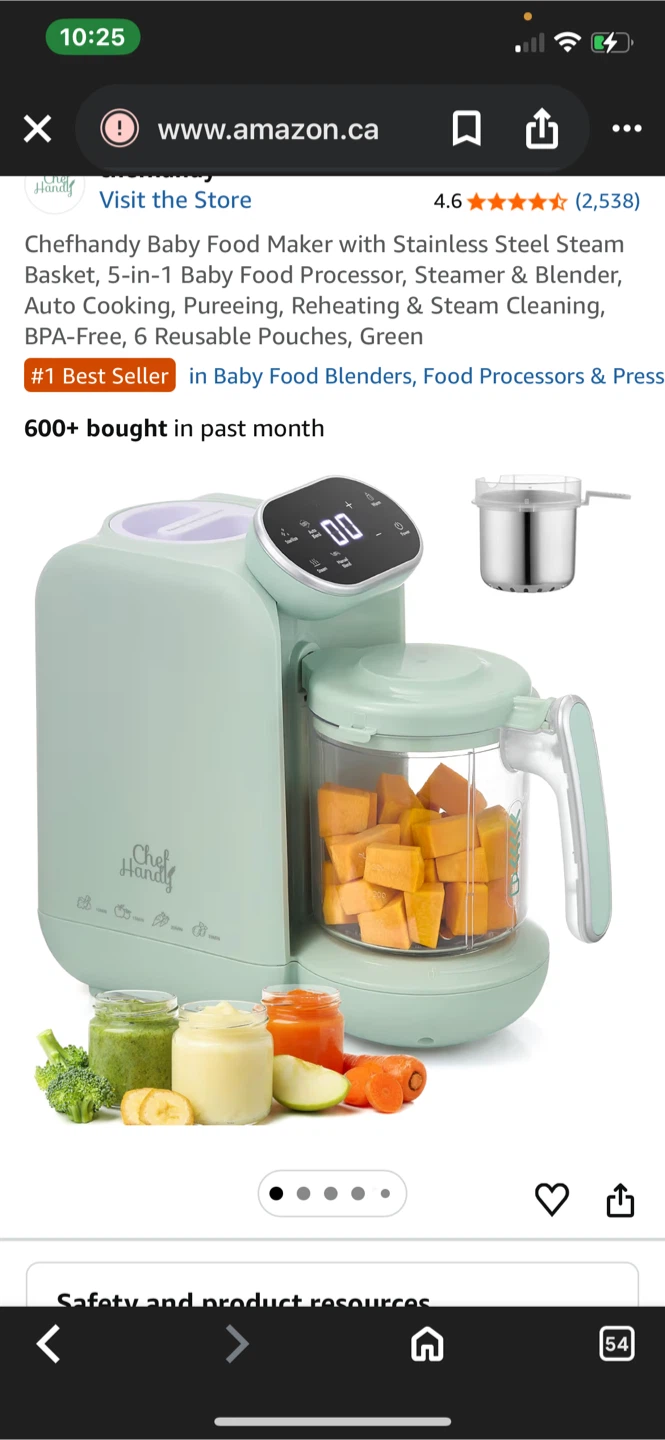 Chefhandy 5-in-1 Baby Food Maker
