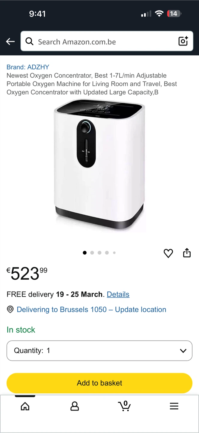 ADZHY Portable Oxygen Concentrator Machine