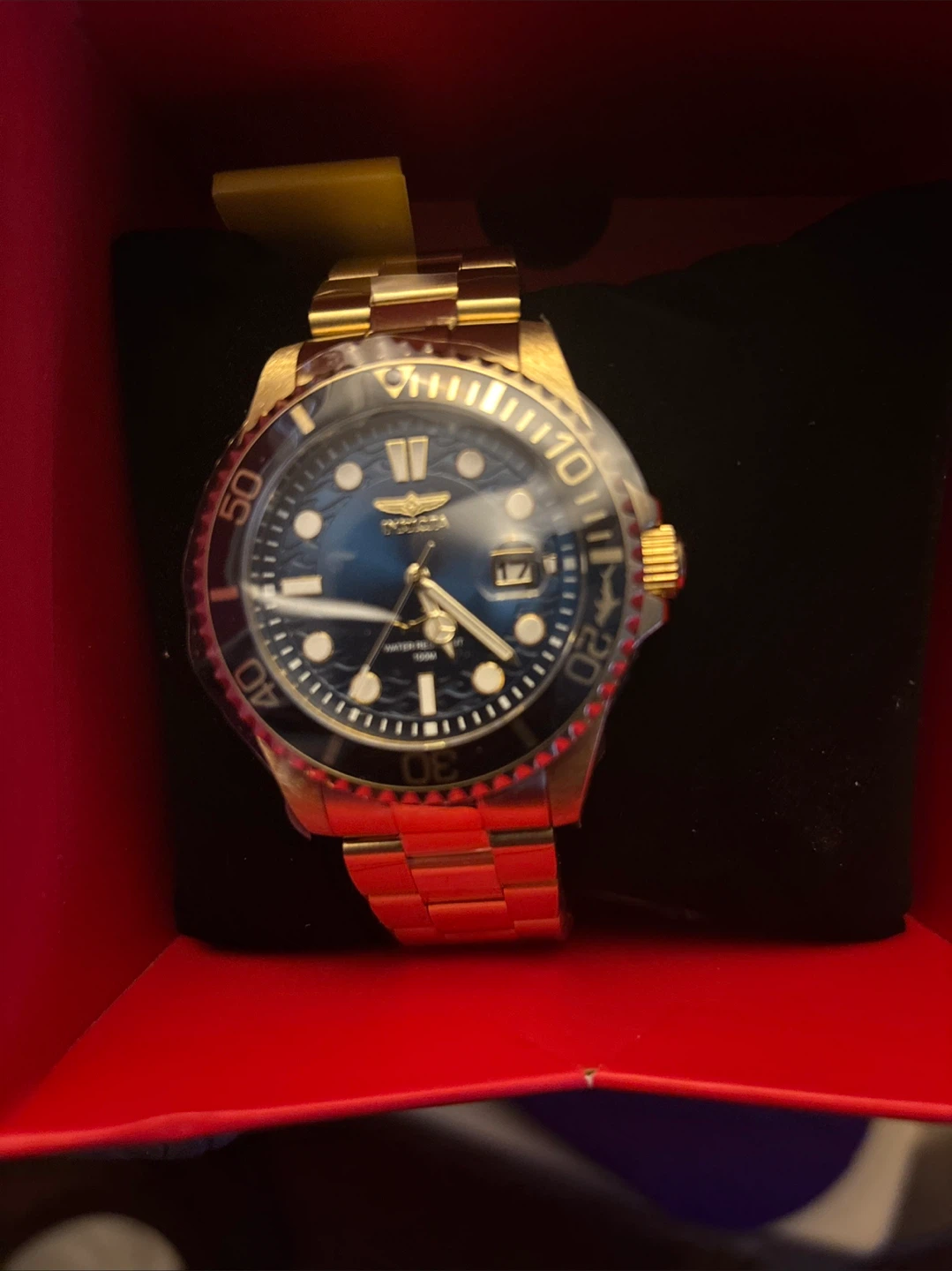 Invicta Pro Diver Gold Tone Blue Dial Men's Watch - photo 5