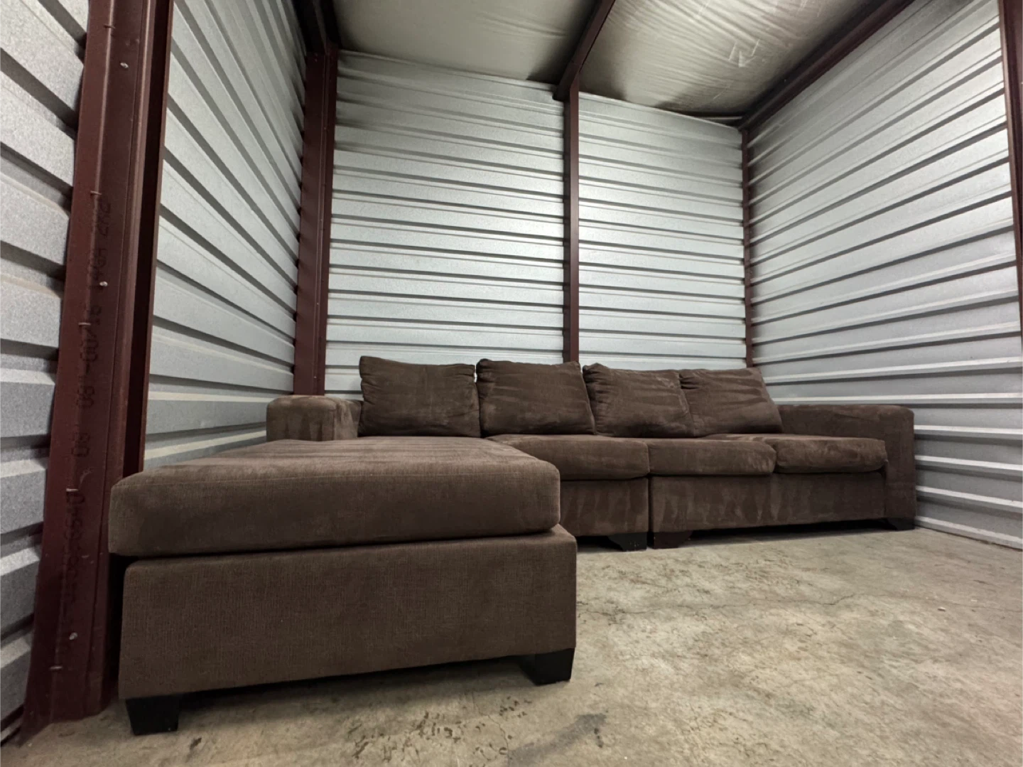Large light brown sectional