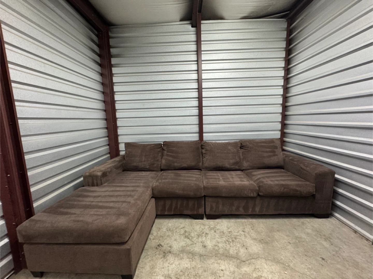 Large light brown sectional - photo 4
