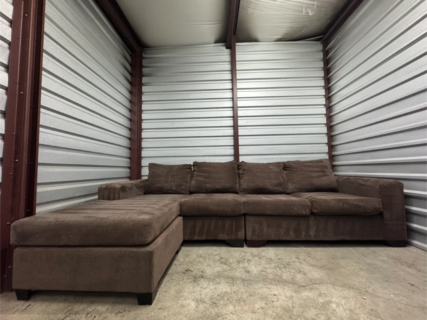 Large light brown sectional - photo 3