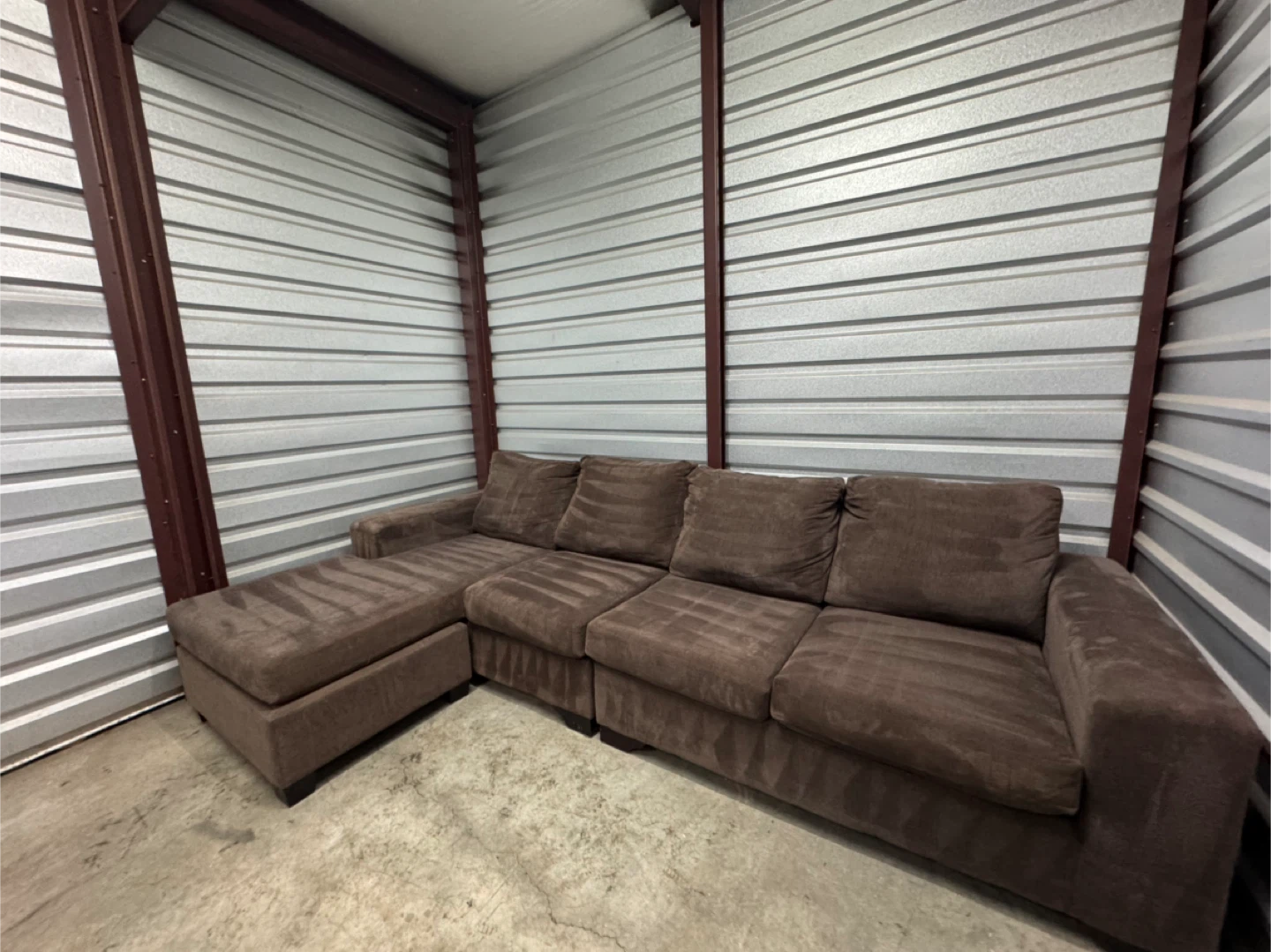 Large light brown sectional - photo 5