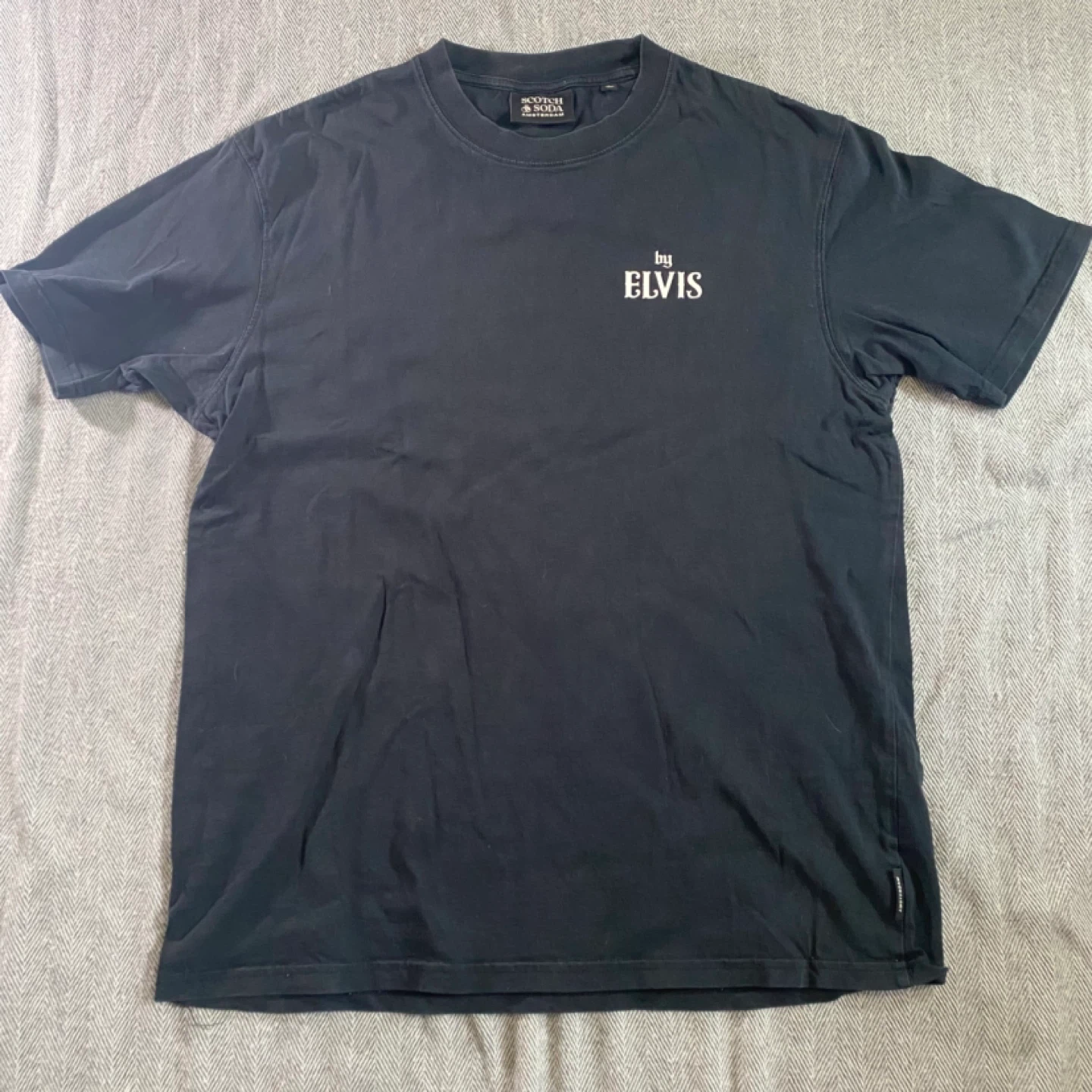 Scotch & Soda Black "GO Elvis" T-Shirt - Size L
