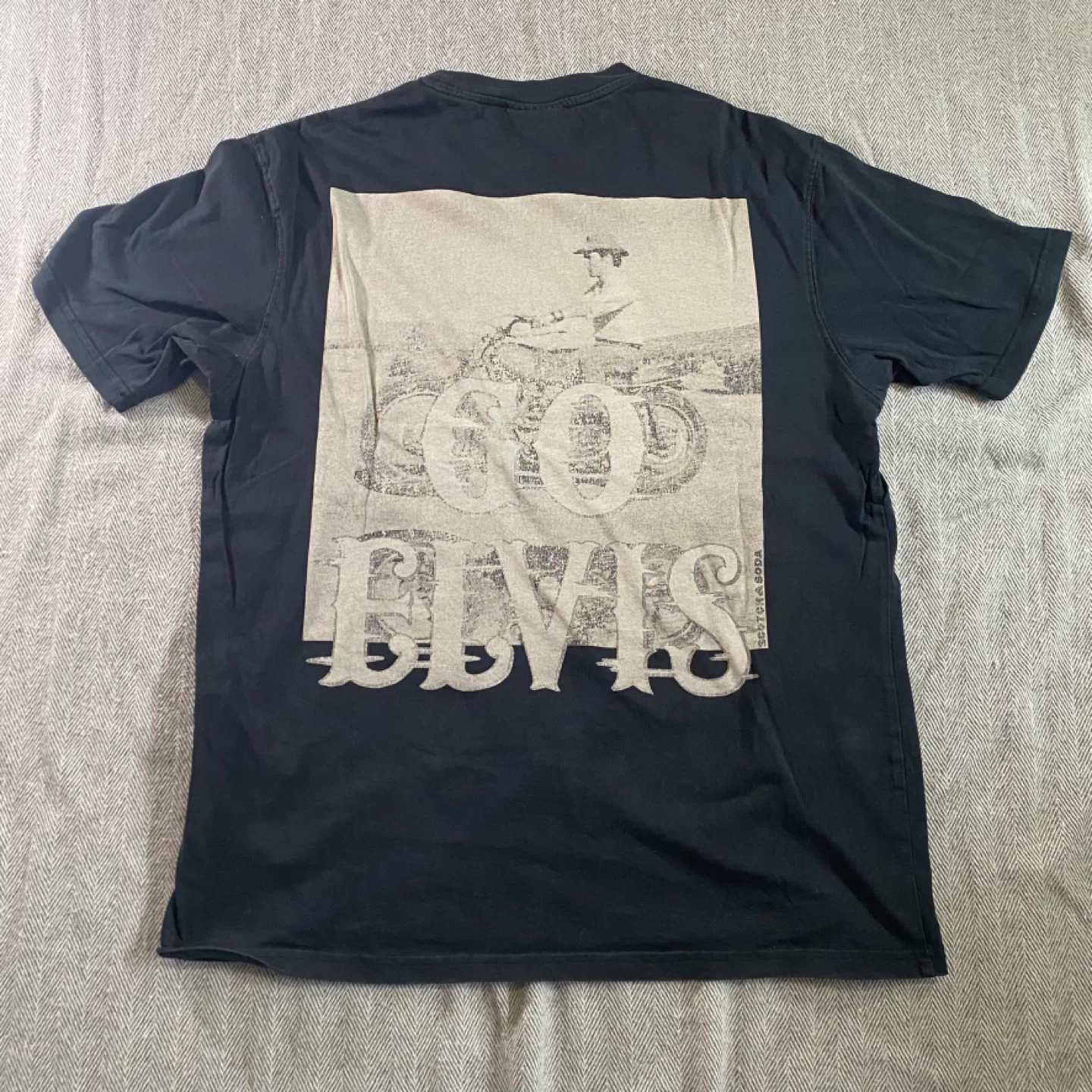 Scotch & Soda Black "GO Elvis" T-Shirt - Size L - photo 4