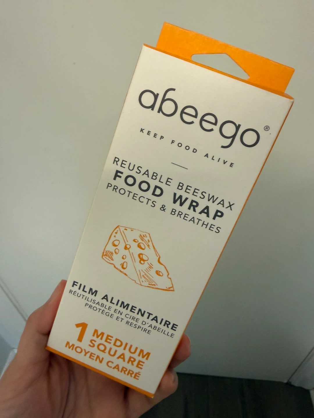 Abeego Reusable Beeswax Food Wrap - Medium Square