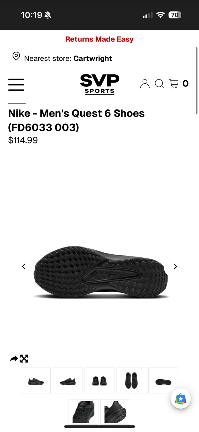 New Nike Men's Quest 6 Shoes (FD6033 003) - photo 3