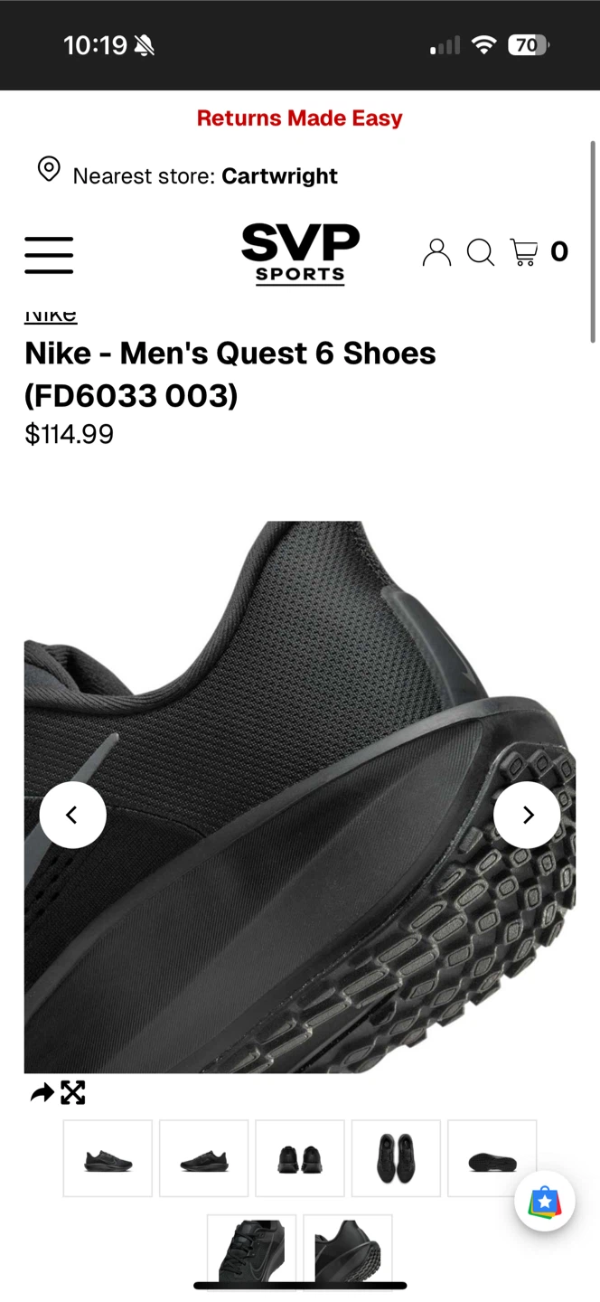New Nike Men's Quest 6 Shoes (FD6033 003) - photo 5