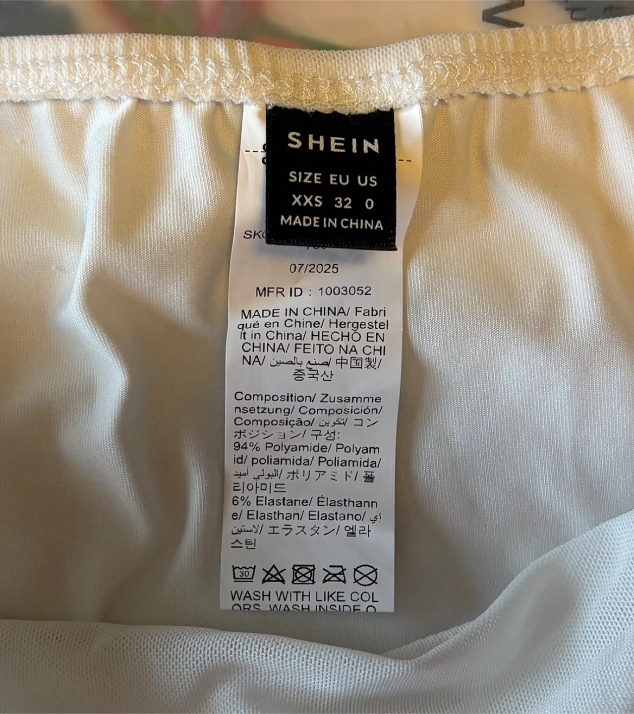 ✨✨SHEIN White Ruched Mesh Mini Skirt - photo 3