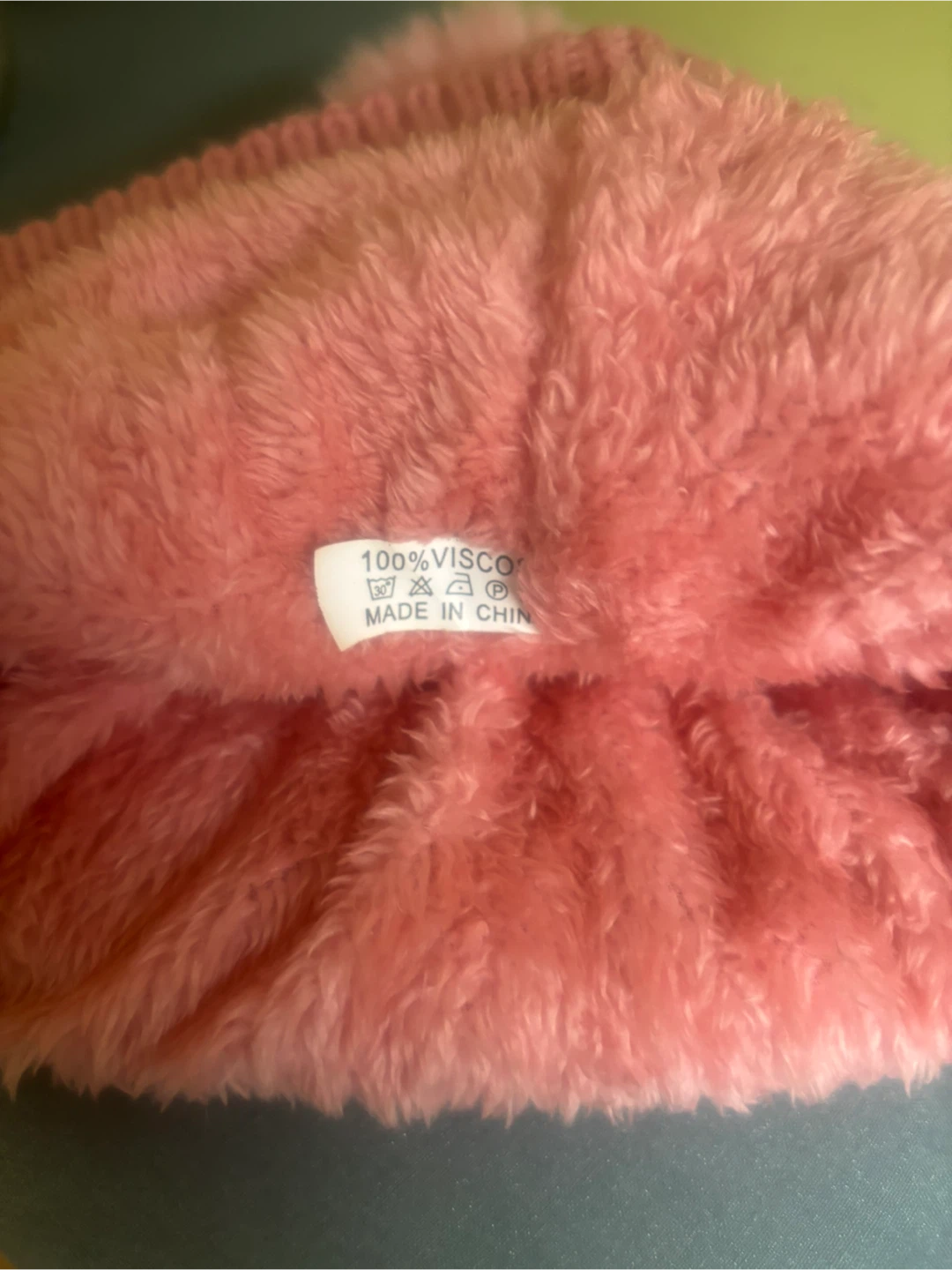 Pink Faux Fur Pom Pom Knit Hat 🥕 - photo 2