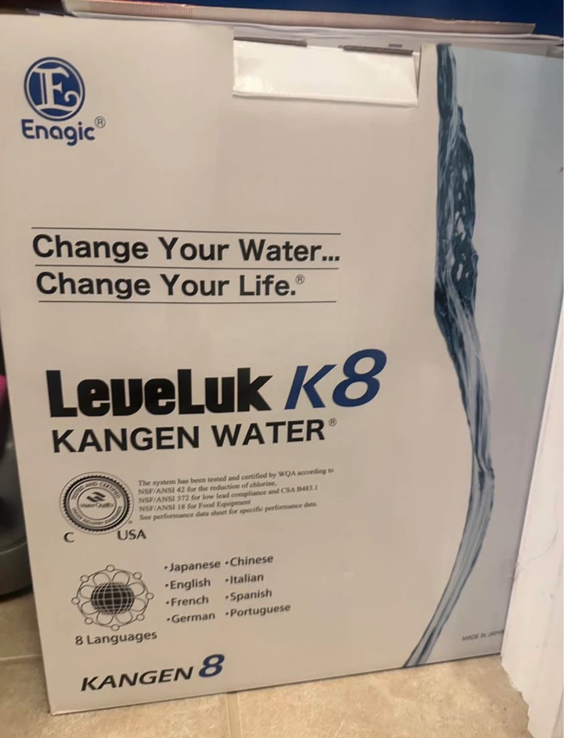 Brand NEW never used**Enagic LeveLuk K8 Kangen Water Machine