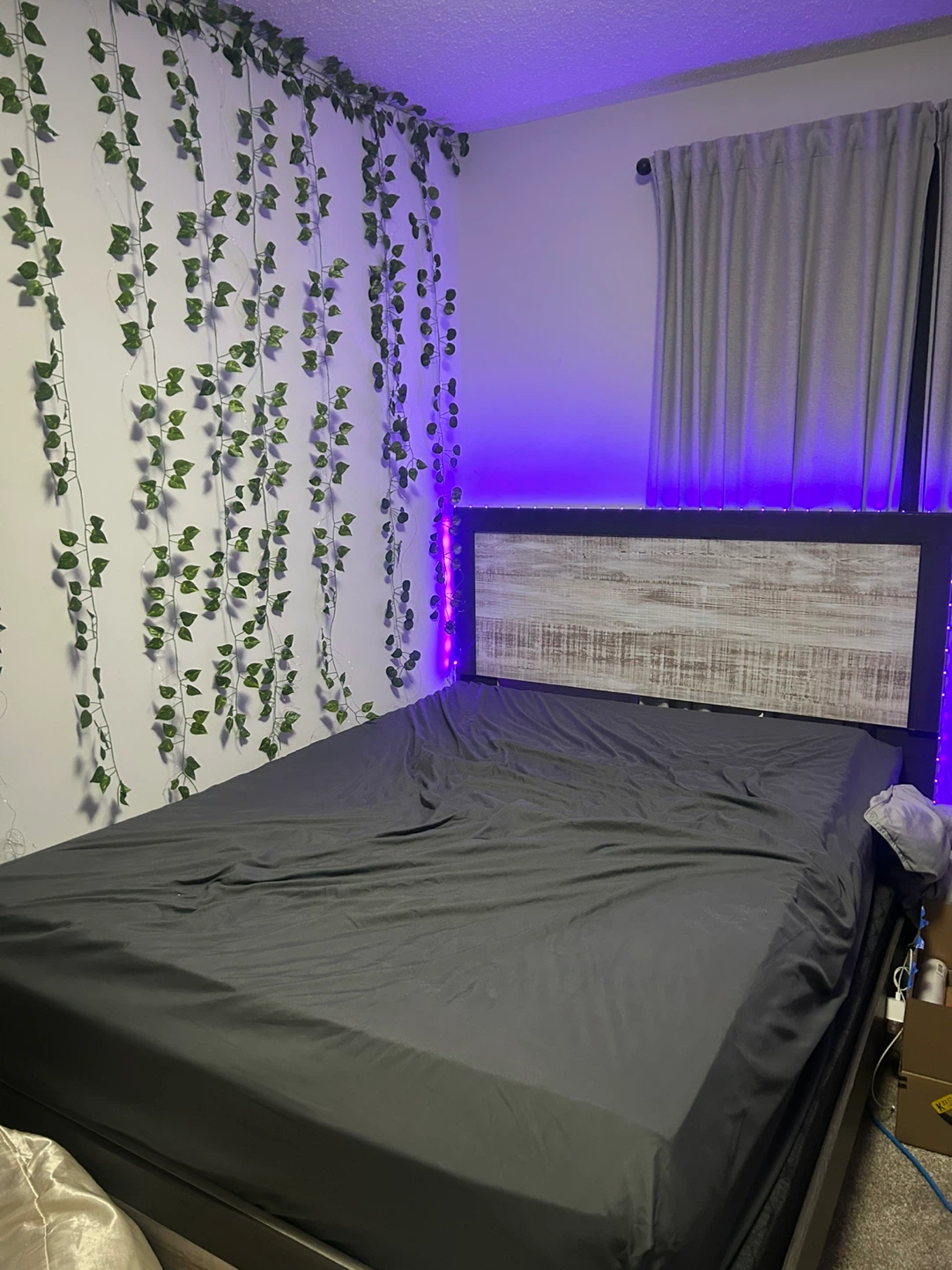 Queen Size Bed Frame with Headboard