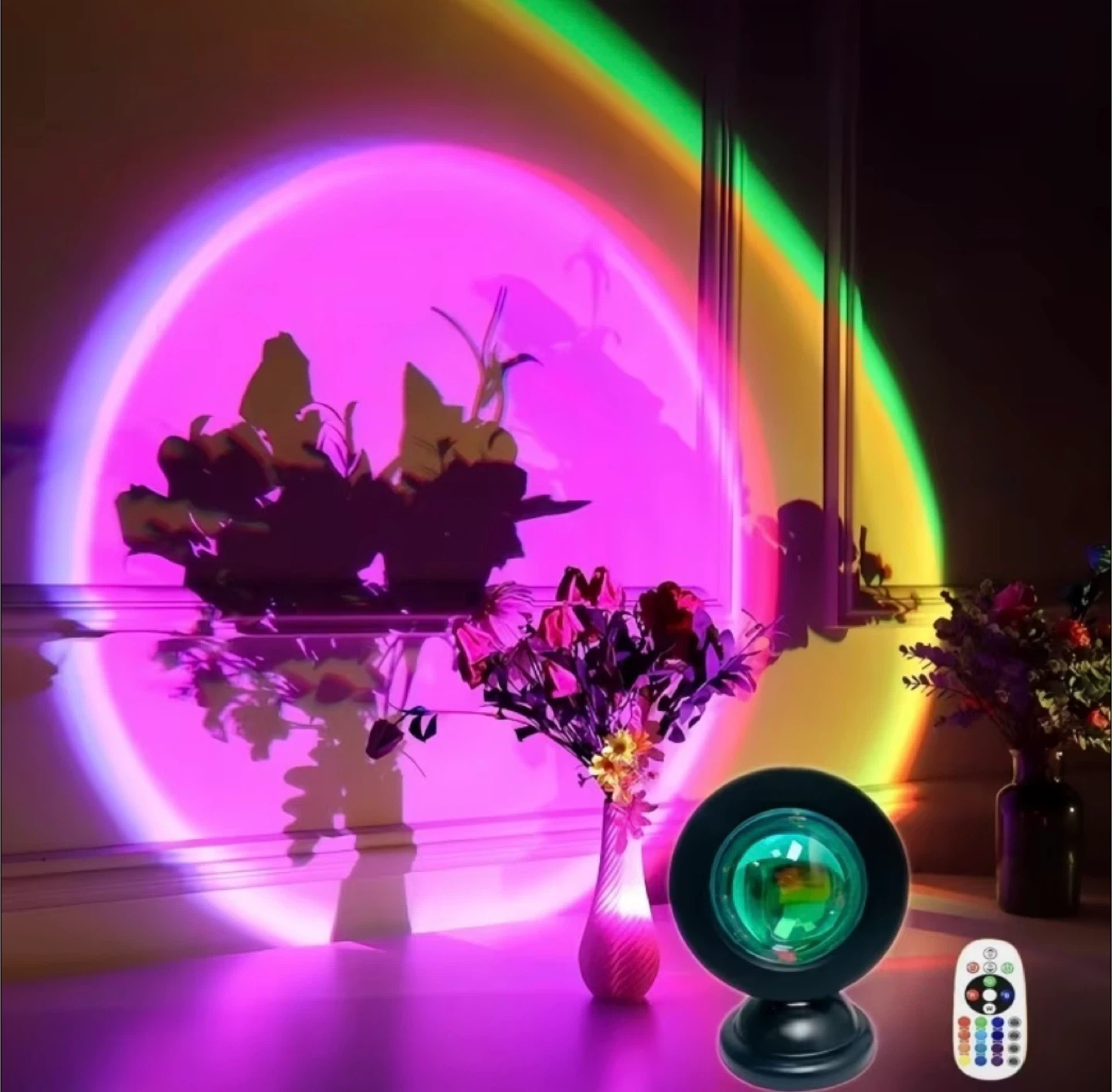 Sunset Lamp Projector with Remote Control - photo 3