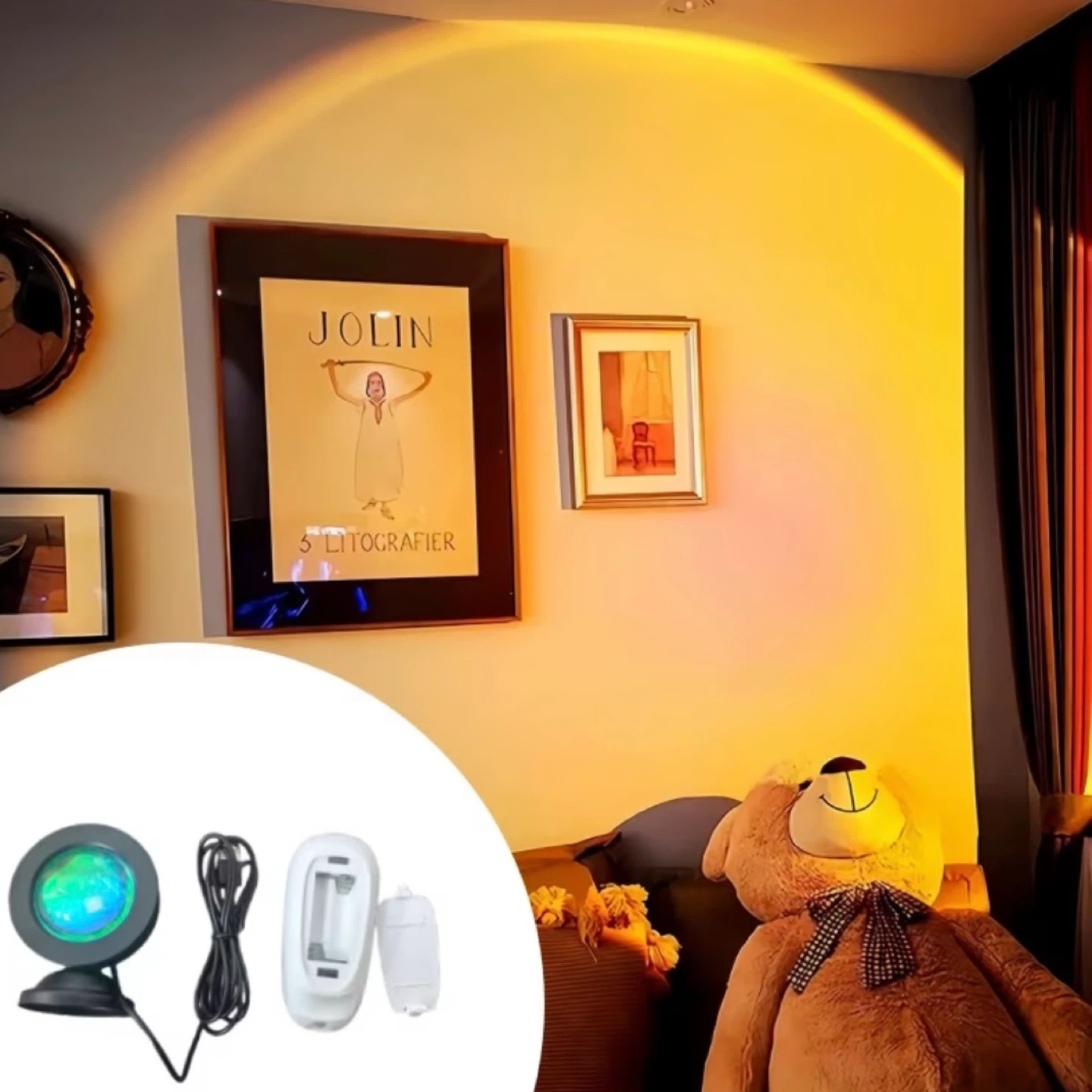Sunset Lamp Projector with Remote Control - photo 5