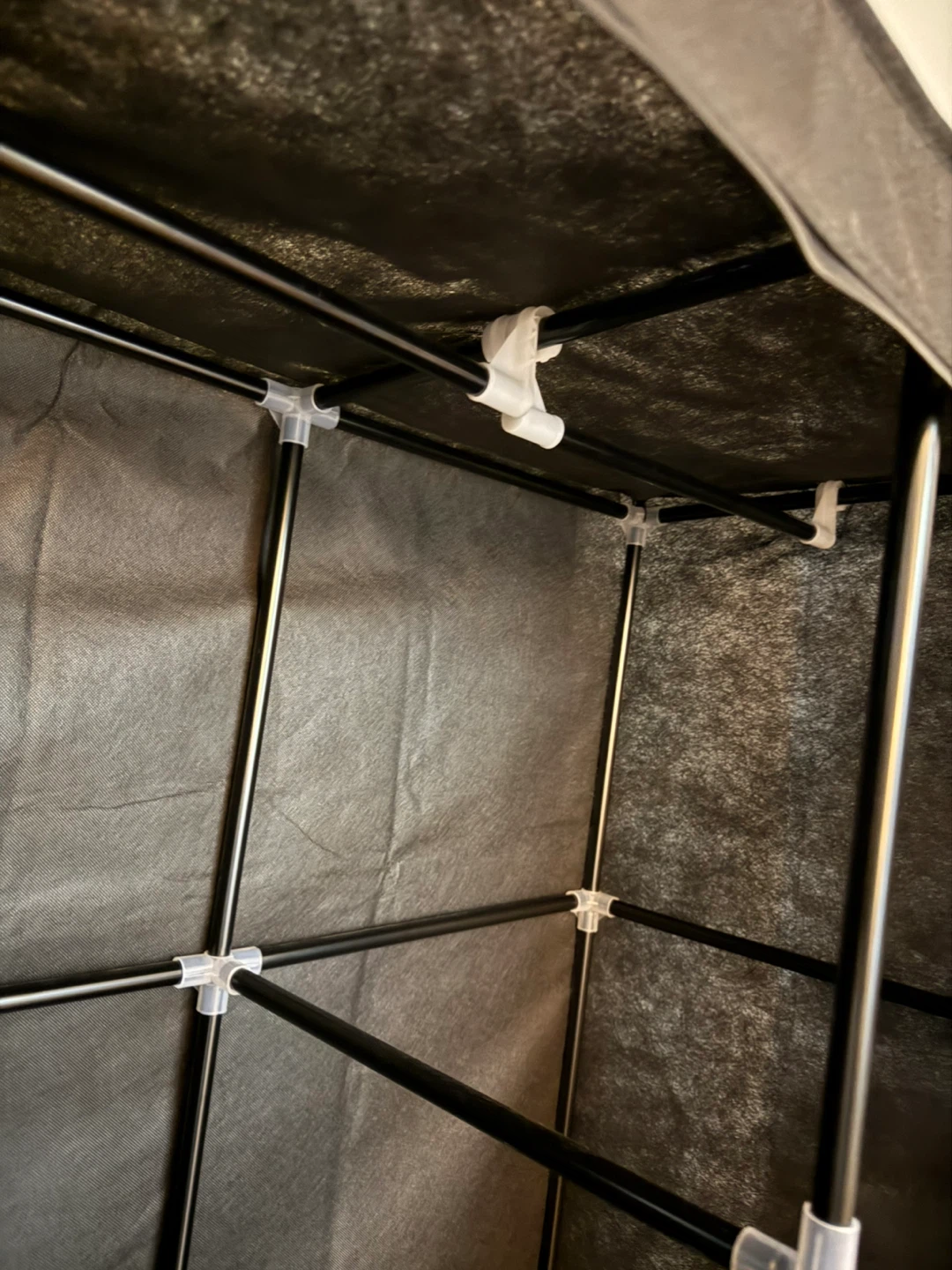 Portable Wardrobe Closet - Black - photo 4